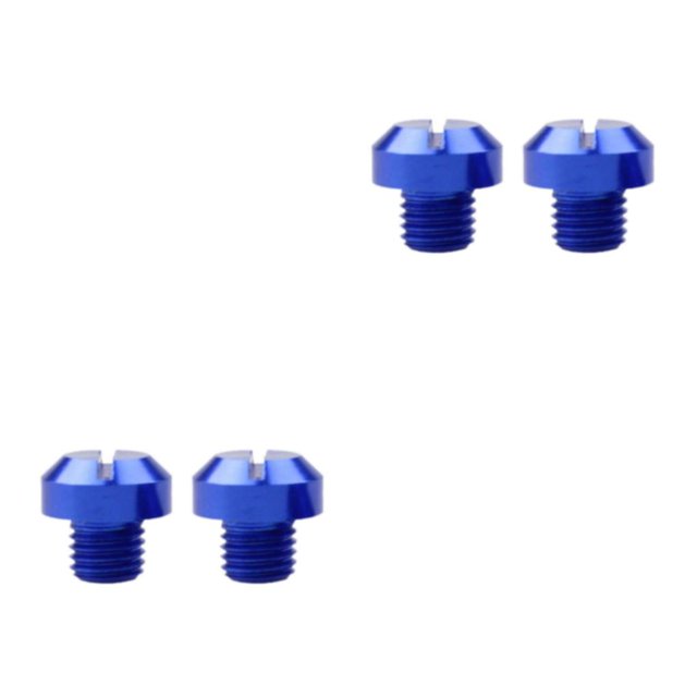 maskred 2 Pcs M10x1.25 Rétroviseurs Vis Vis Boulons Bouchon Trou Bleu Positif 10mm 2Set