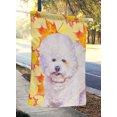 thumbnail image 2 of Carolines Treasures BB9909CHF Bichon Frise Drapeau d'Automne - Taille Maison en Toile, 2 of 4