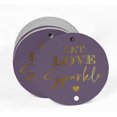 thumbnail image 2 of Inkdotpot Real Gold Foil Let Love Sparkle Wedding Tags Favor Hang Paper Tags 50 Pieces, 2 of 6