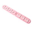 thumbnail image 2 of Dalazy Coat Rack Holder Wall Mounted Hat Key Hooks Hanger Hanging Storage Organizer for Bathroom Kitchen, PP, Pink, 2 of 6