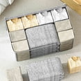 thumbnail image 4 of Cotton Quilt Bag Horizontal Handheld Storage Bag Large Capacity Clothing Quilt Foldable Organizing Bag Proof Storage Bag, 4 of 9