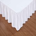 thumbnail image 3 of MesaSe Sheets & Beyond Solid Microfiber 14” Bed Skirt  Queen  White, 3 of 5