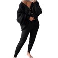 thumbnail image 2 of Besolor Womens 2 Piece Outfits Knit Sweater Sets Oversized Button down Cardigan and Slim Long Pants Matching Lounge Set, 2 of 5