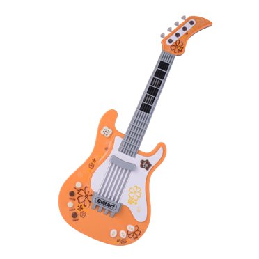 Guitare Musicale pour Enfants, Jouet Musical Électrique avec 4 Modes de Jeu, Lumières et Musiques pour Garçons et Filles