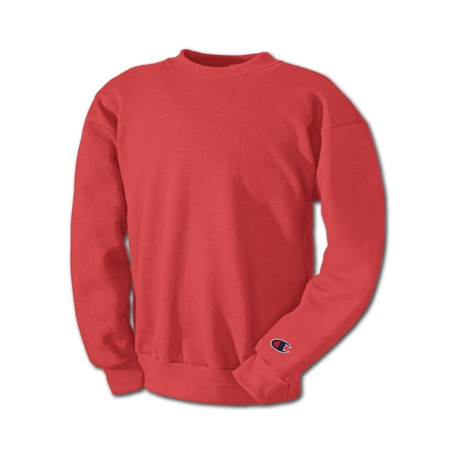 Champion Mens Double Dry Eco Fleece Crew, 3XL, Scarlet