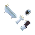 thumbnail image 1 of Ruiboury Miniature Bathtub Toilet Sink Mirror Set Addition For Mini House type 3 1Set, 1 of 6