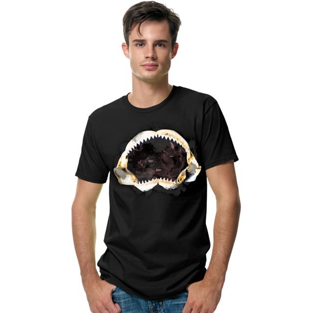 Hanes T-Shirt Graphique pour Hommes, P, Dents de Requin