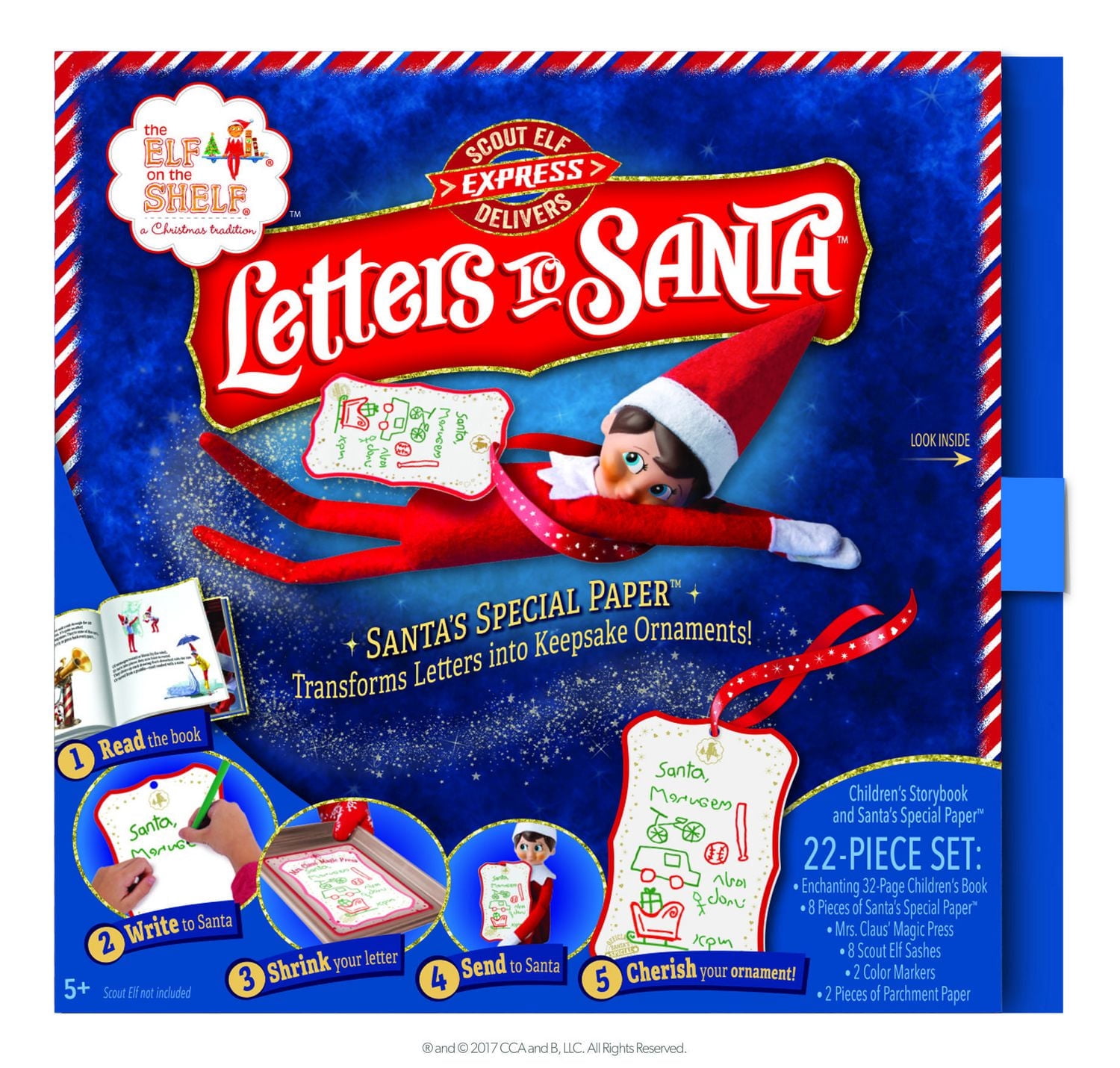 The Elf on the Shelf® Scout Elf Express Delivers Letters to Santa Book (Hardcover)