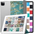thumbnail image 1 of DuraSafe Cases iPad PRO 11 2020 2021 2022 [ PRO 11 Inch 2 3 4 Generation ] Trifold Printed PC Lightweight Protective Clear Back Cover - Blossom, 1 of 7