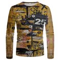 thumbnail image 4 of CEHVOM T-shirt à Manches Longues pour Homme, Coupe Ample, Col Rond, Impression 3d, Haut, Solde, 4 of 5