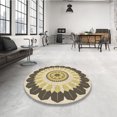 thumbnail image 4 of Ahgly Company Tapis Rectangulaire d'Intérieur Lavable en Machine Transitionnel Brun, 2 Pieds x 5 Pieds, 4 of 7