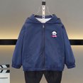 thumbnail image 4 of LOVZFMLL Vestes pour Filles Printemps Veste à Manches Longues à Capuche Décontractée Fine 2-3 Ans, 4 of 5