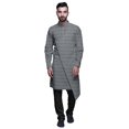 thumbnail image 1 of Atasi Designer Kurta Pajama For Men Printed Angrakha Kurta Set Summer Clothing, 1 of 3