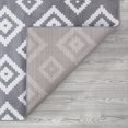thumbnail image 4 of A2Z Trendy 7984 Symetrical Diamond Transitional Medium Living Room Silver Grey Soft Area Rug Tapis Carpet, 4 of 5
