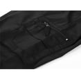 thumbnail image 4 of Men Cargo Pants Slim Fit Zipper Elastic Joggers Work Military Tactical Chino Utility Combat Pants Trousers with Pockets, 4 of 5