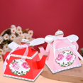thumbnail image 3 of MesaSe 50Pcs Candy Box with Ribbon Bronzing Retro Packing Sweets Unique Teapot Shape Cookie Holder Wedding Supplies, 3 of 8
