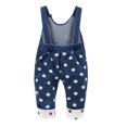 thumbnail image 2 of KIDSCOOL SPACE Baby 3D Bunny Cartoon Soft Cotton Knitted Jeans Overalls 4T, 2 of 6
