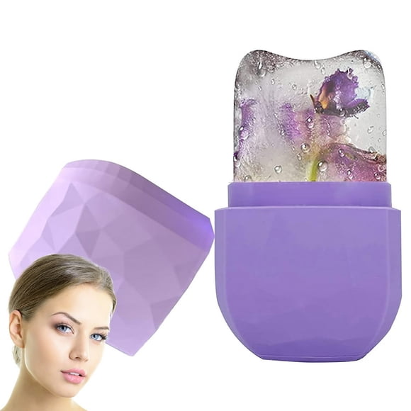 Ice Roller Skin Beauty Ice Facial Roller Portable Silicone Skin Care Face Ice Mold Reusable Brighten Lubricate Remove Fine Lines Facial Treatment for Face Eyes Neck