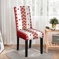 thumbnail image 4 of HOZADOIE Decorative Chairs Covers Christmas Dining Room Chair Covers Stretch Chair Slipcovers Protector Washable Kitchen Chair Cover for Dining Room Christmas Decor Holiday Party Chair Cover Red, 4 of 6