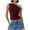 Wine, variant on fheaev Summer Tank Top for Women Off The Shoulder Slim Fitted Camisole Basic Sleeveless Basic Cami Shirts Crop Top