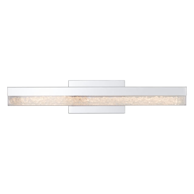 Artika Riviera Luminaire de Salle de Bain Moderne à DEL Vanity Light, Fini chrome, Présentant un design Rectangulaire Épuré avec Éclairage DEL Intégré et accents en Cristal de Qualité Supérieure. le Luminaire Est Certifié Energy Star, à Intensité Réglable et Conçu pour Durer Plus de 50 000 Heures. Idéal pour Créer une solution d'Éclairage Sophistiquée et Écoénergétique dans les Salles de Bain.