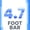 Bleu - 4.7 pieds, variante sur Synergee Barre Olympique de 1 Pouces Standard pour Haltérophilie. Barre de 7 Pieds Pesant 8,5 Kg/18,7 Lb. Compatible avec les Plaques à Ouverture de 1 Po.