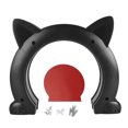 thumbnail image 2 of Cat Interior Door, Easy Installation ABS Decorative Cat Hole Door  For Wall White,Black,Brown, 2 of 8