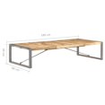 thumbnail image 4 of vidaXL Table Basse 180x90x40 cm Bois de Manguier Brut, 4 of 5
