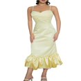 thumbnail image 1 of EIMELI Robe Maxi à Bretelles Spaghetti pour Femme Sans Manches Dos Nu Décolleté Plongeant Ourlet à Volants Longue Robe Sortie Robes Camisole, 1 of 6