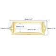 thumbnail image 2 of Unique Bargains 83x30mm Drawer Tag Label Metal Label Holder File Tag Frames Gold Tone 30 Pack, 2 of 6