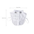 thumbnail image 2 of Miangastore Fake Collar Half Shirts Detachable Cotton Blend Clothing Accessory 1Set, 2 of 8