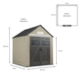 thumbnail image 4 of Remise Rubbermaid Roughneck, 7 x 7 pi, 4 of 8