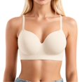 thumbnail image 1 of Bmisegm Comfortable Women's Lace Bra with -Position Straps Backless Design Plus Size Option for All Seasons Beige M, 1 of 7