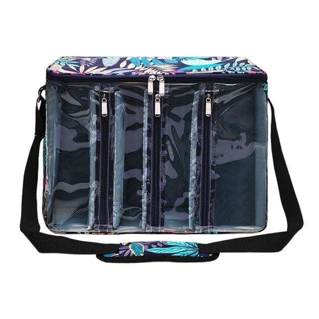 Petit Sac de Fil Sac de Projet de Tricot Fournitures Bleu