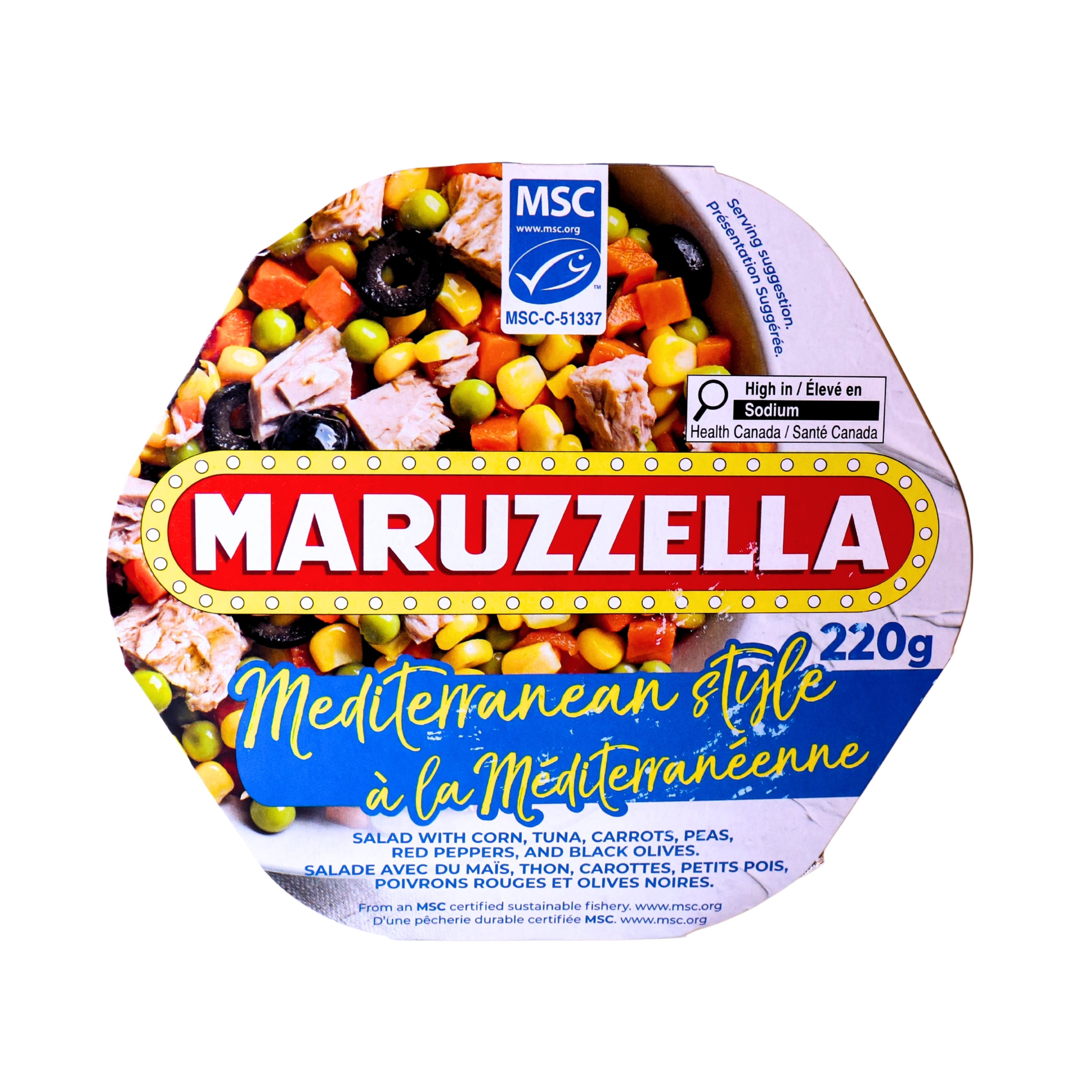 MARUZZELLA SALADE DE THON MÉDITERRANÉENNE 220GR