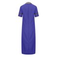 thumbnail image 3 of TIMIFIS Robe d'Été Décontractée Ample pour Femme, Longue, Sans Manches, Fendue, Robes Maxi, Robes d'Invitée de Mariage, Robe d'Été à Fleurs, Robes de Plage, Décontractée, Robe T-Shirt Décontractée -, 3 of 4