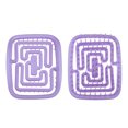 thumbnail image 3 of Unique Bargains 2 Pcs Démêlant pour Cheveux Tangle Shower Violet, 3 of 6