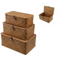 thumbnail image 5 of Panier de Rangement en Osier avec Couvercles Paniers à Lessive en Herbe de Mer, 5 of 5