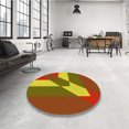thumbnail image 4 of Ahgly Company Tapis Rectangulaire Rouge Lavable en Machine, 5 Pieds x 8 Pieds, 4 of 7