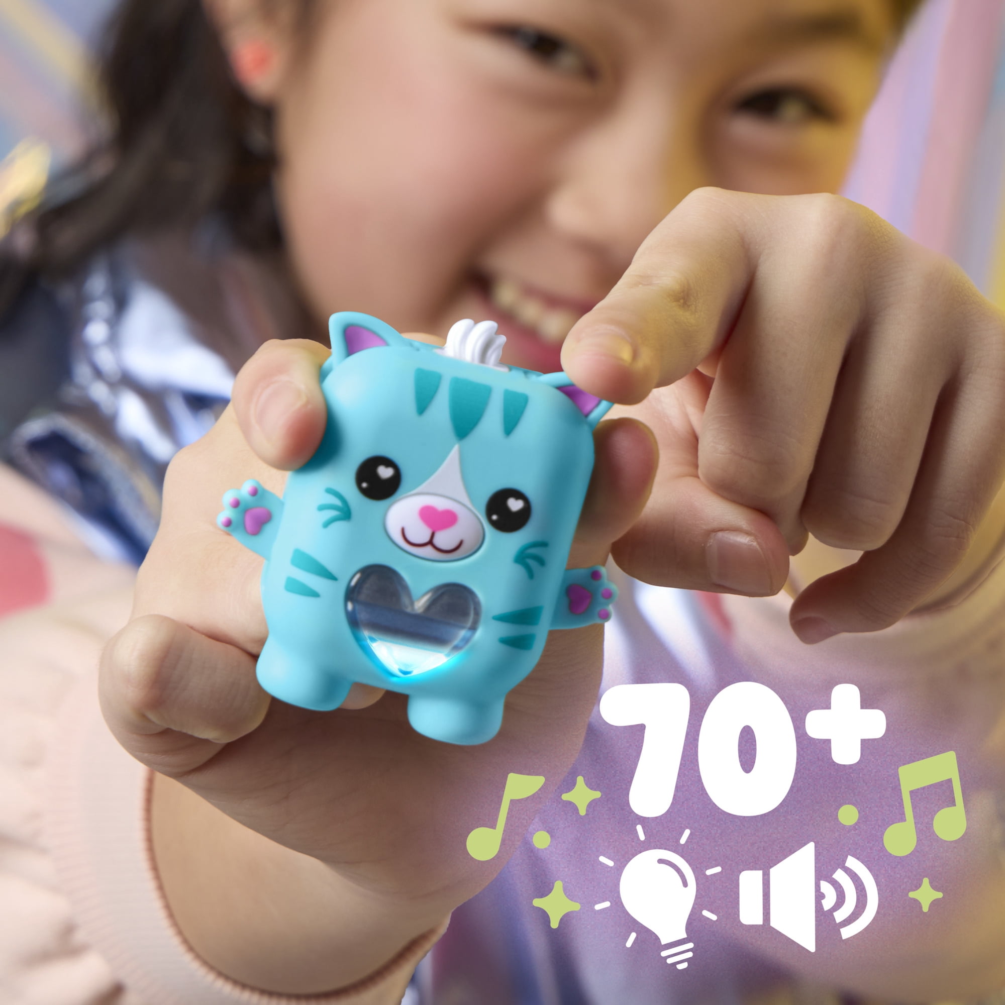 NANO-MALS Pawtricia the Blue Kitty Electronic Fidget Pet