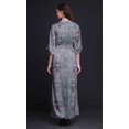 thumbnail image 3 of Bimba Rayon Damask Geometric Ladies Long Gown Boho Beach Cocktail Party Maxi SlitDress-Small, 3 of 6