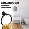 thumbnail image 4 of Hand towel ring stainless steel wall mount for bathroom or kitchen, rust proof modern design, easy installation, space saving, 4 of 8