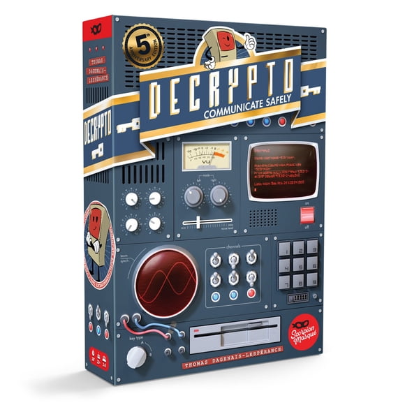 Decrypto : Édition du 5e Anniversaire / Version Anglaise / Jeu de Party Déduction / 12 Ans et Plus / 3 à 8 Joueurs / 30 Minutes