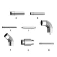 thumbnail image 2 of VONKY Flexible Duct Pipe For Ventilation Chimney Exhaust Flue Included Multi-Functional Ventilation Pipe 6*20 Flue, 2 of 6