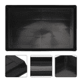 thumbnail image 3 of 1Pack Large Rectangular Pet Cage Base Tray Black Plastic Leakproof Odor Resistant Easy to Clean 17.3x12.8x1in, 3 of 8