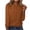 Brown, variant on lcziwo Womens Fashion T-Shirts Solid Color Casual Tee Long Sleeve Round Neck Shirts Fall Loose Fit T-Shirt Lightweight Comfy Pullover 2024 Sales Today Clearance Army Green,M