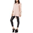 thumbnail image 2 of bar III Blouse Tunique Froncée pour Femme, Rose, Très Petit, 2 of 3