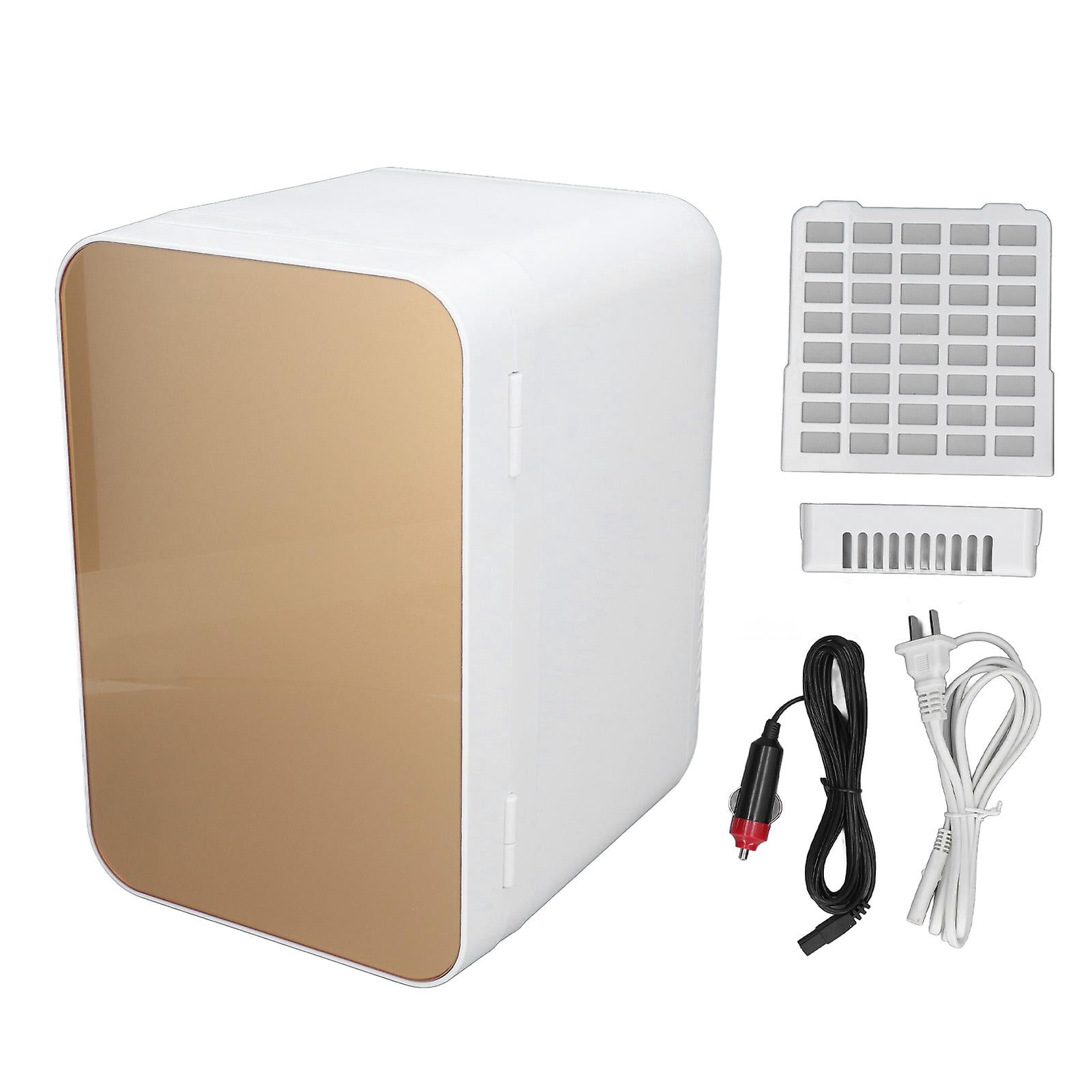 Portable Mini Fridge, Eco-Friendly Thermoelectric Cooler for Multi-Scene Use, Compact Dual-Voltage Refrigerator for Skincare Beauty Products, Quiet