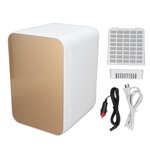 Portable Mini Fridge, Eco-Friendly Thermoelectric Cooler for Multi-Scene Use, Compact Dual-Voltage Refrigerator for Skincare Beauty Products, Quiet
