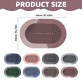 thumbnail image 3 of Huayishang Carpet,Polyester Carpet,Bath Mat Rubber Bath Mats Quick Drying Non Slip Bathroom Mat Super Absorbent Bath Mat Instant Dry Bathroom Rug In Front of The Kitchen Sink Shower Room Bathtub Oval, 3 of 7